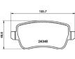 Sada brzdových destiček, kotoučová brzda HELLA PAGID 8DB 355 012-421