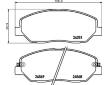 Sada brzdových destiček, kotoučová brzda HELLA PAGID 8DB 355 012-371