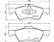 Sada brzdových destiček, kotoučová brzda HELLA PAGID 8DB 355 014-961