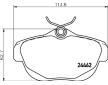 Sada brzdových destiček, kotoučová brzda HELLA PAGID 8DB 355 012-881
