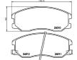 Sada brzdových destiček, kotoučová brzda HELLA PAGID 8DB 355 013-121