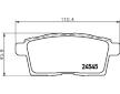 Sada brzdových destiček, kotoučová brzda HELLA PAGID 8DB 355 013-261