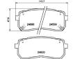 Sada brzdových destiček, kotoučová brzda HELLA PAGID 8DB 355 013-551