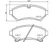 Sada brzdových destiček, kotoučová brzda HELLA PAGID 8DB 355 013-501