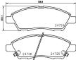 Sada brzdových destiček, kotoučová brzda HELLA PAGID 8DB 355 014-071