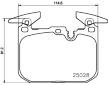 Sada brzdových destiček, kotoučová brzda HELLA PAGID 8DB 355 023-141