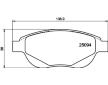 Sada brzdových destiček, kotoučová brzda HELLA PAGID 8DB 355 015-381