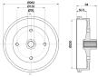 Brzdový buben HELLA PAGID 8DT 355 301-671