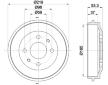 Brzdový buben HELLA PAGID 8DT 355 301-961