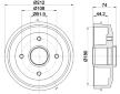 Brzdový buben HELLA PAGID 8DT 355 301-211