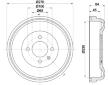 Brzdový buben HELLA PAGID 8DT 355 301-691