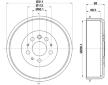 Brzdový buben HELLA PAGID 8DT 355 301-721