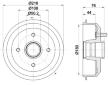 Brzdový buben HELLA PAGID 8DT 355 300-161
