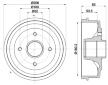Brzdový buben HELLA PAGID 8DT 355 301-261
