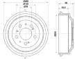 Brzdový buben HELLA PAGID 8DT 355 302-191