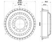 Brzdový buben HELLA PAGID 8DT 355 301-991