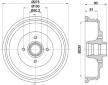 Brzdový buben HELLA PAGID 8DT 355 301-351