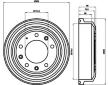 Brzdový buben HELLA PAGID 8DT 355 302-371