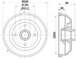 Brzdový buben HELLA PAGID 8DT 355 301-551