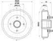 Brzdový buben HELLA PAGID 8DT 355 300-261