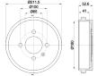 Brzdový buben HELLA PAGID 8DT 355 301-561