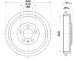 Brzdový buben HELLA PAGID 8DT 355 300-421