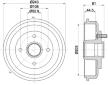 Brzdový buben HELLA PAGID 8DT 355 300-601
