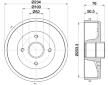 Brzdový buben HELLA PAGID 8DT 355 300-611