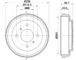 Brzdový buben HELLA PAGID 8DT 355 300-621