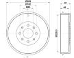 Brzdový buben HELLA PAGID 8DT 355 300-651