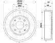 Brzdový buben HELLA PAGID 8DT 355 300-681