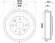 Brzdový buben HELLA PAGID 8DT 355 300-761