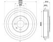 Brzdový buben HELLA PAGID 8DT 355 300-811