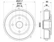 Brzdový buben HELLA PAGID 8DT 355 301-031