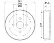 Brzdový buben HELLA PAGID 8DT 355 301-751