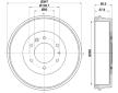 Brzdový buben HELLA PAGID 8DT 355 301-831