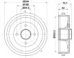 Brzdový buben HELLA PAGID 8DT 355 302-951