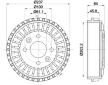 Brzdový buben HELLA PAGID 8DT 355 303-261