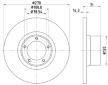 Brzdový kotouč HELLA PAGID 8DD 355 100-291