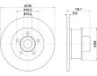Brzdový kotouč HELLA PAGID 8DD 355 100-471