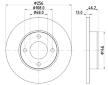 Brzdový kotouč HELLA PAGID 8DD 355 100-581