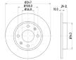 Brzdový kotouč HELLA PAGID 8DD 355 100-841