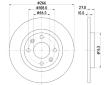 Brzdový kotouč HELLA PAGID 8DD 355 100-851