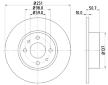 Brzdový kotouč HELLA PAGID 8DD 355 101-101