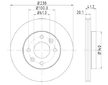 Brzdový kotouč HELLA PAGID 8DD 355 101-261