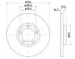 Brzdový kotouč HELLA PAGID 8DD 355 101-401