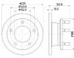 Brzdový kotouč HELLA PAGID 8DD 355 101-471