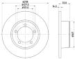 Brzdový kotouč HELLA PAGID 8DD 355 101-591