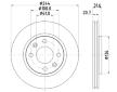 Brzdový kotouč HELLA PAGID 8DD 355 102-151