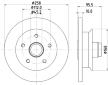 Brzdový kotouč HELLA PAGID 8DD 355 102-361